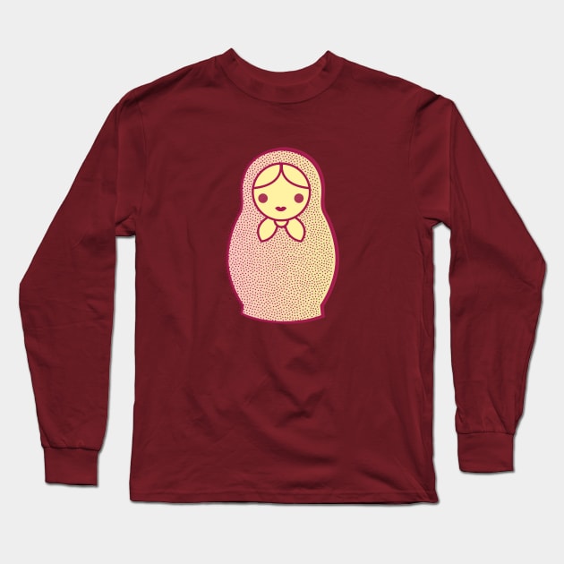 Stippled matryoshka Long Sleeve T-Shirt by Design by Maria 